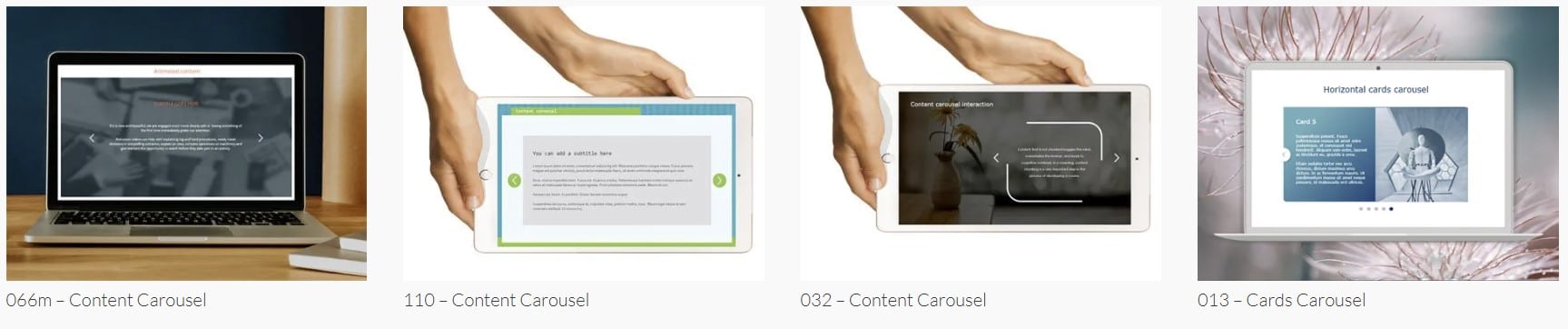 content carousel